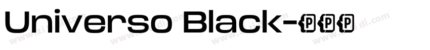 Universo Black字体转换